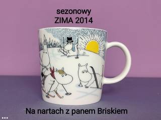 Muminki KUBEK Moomin Arabia Finland - ZIMA 2014 Na nartach z panem Briskiem