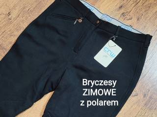 Nowe ZIMOWE bryczesy CRW - wewnątrz polar - rozmiar 44 - bardzo ciepłe