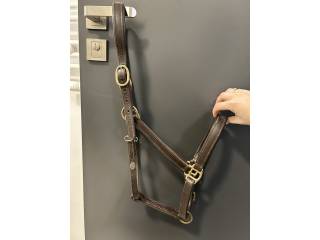 Skórzany brązowy kantar full