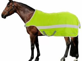 derka STEEDS Reflex, żółta, r. 155 cm, spacerowa, ostrzegawcza, z odblaskami, jak nowa (1)