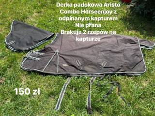 Derka padokowa Aristo Combo Horseenjoy z odpinanym kapturem
