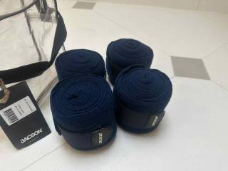 NOWE owijki akrylowe (elastyczne) Jacson granatowe 4 szt