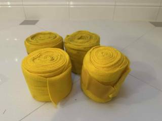 Komplet żółtych owijek