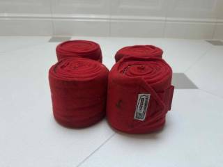 Komplet czerwonych owijek Showmaster