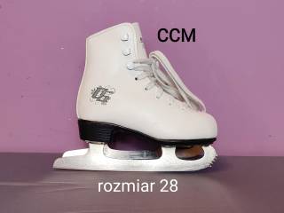 Łyżwy CCM dziecięce figurowe - rozmiar 28 - wkładka 17,4 cm [#22]