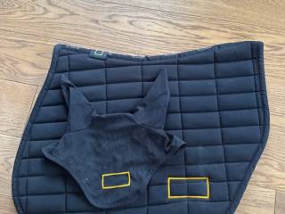 Czaprak Saddle Pad Jersey, Jumping Saddle Pad FS plus nauszniki