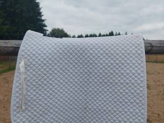 Biały czaprak dla konia Euro-star FULL sprzęt jeździecki