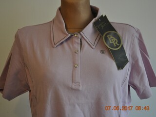 bluzka polo BR Oyster, koszulka jeździecka, r. XXL, orchid, damska, NOWA