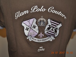 bluzka polo Hv Polo, r. XL, brązowa, bdb