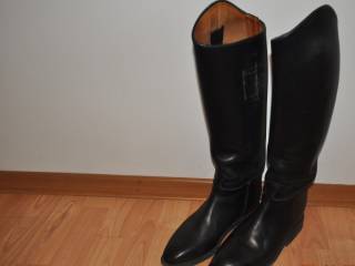 oficerki Euroriding, r. 6,5 (47/37), czarne, skórzane, stan bdb