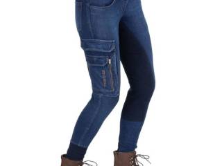 bryczesy Twin Oaks Aspen, r. 36, pełny lej, jeansowe, bdb z wadą