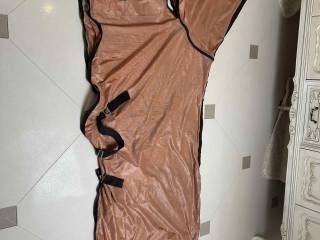 Derka siatkowa z kapturem/szyją Fairfield 145 cm łososiowa