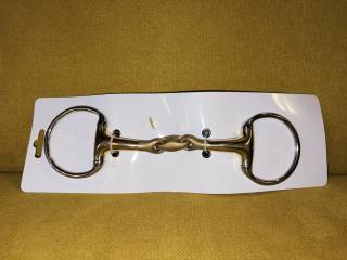 Wędzidło oliwkowe podwójnie łamane Sandblast - Balotade 13,5 cm