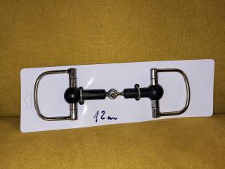 Wędzidło D-ring plastikowe pojedynczo łamane - Balotade 12 cm