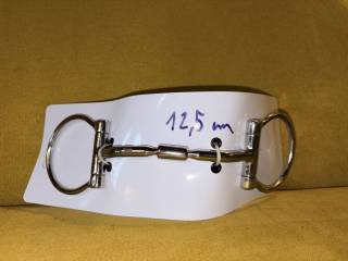 Wędzidło D-ring z zabawką podwójnie łamany - Balotade 12,5 cm