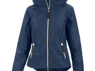 kurtka Felix Buhler Hanne, r. M, granatowa, złote zamki, wodoodporna (3000 mm), wiatroszczelna, jak nowa