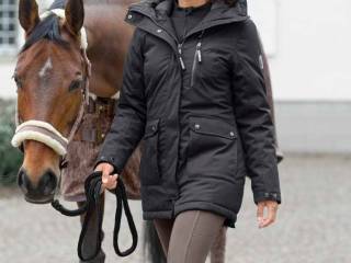 kurtka Felix Buhler Alicia, granatowa, r. M, parka, płaszcz, damski, wodoodporny (5000 mm), z kapturem, bdb z wadą