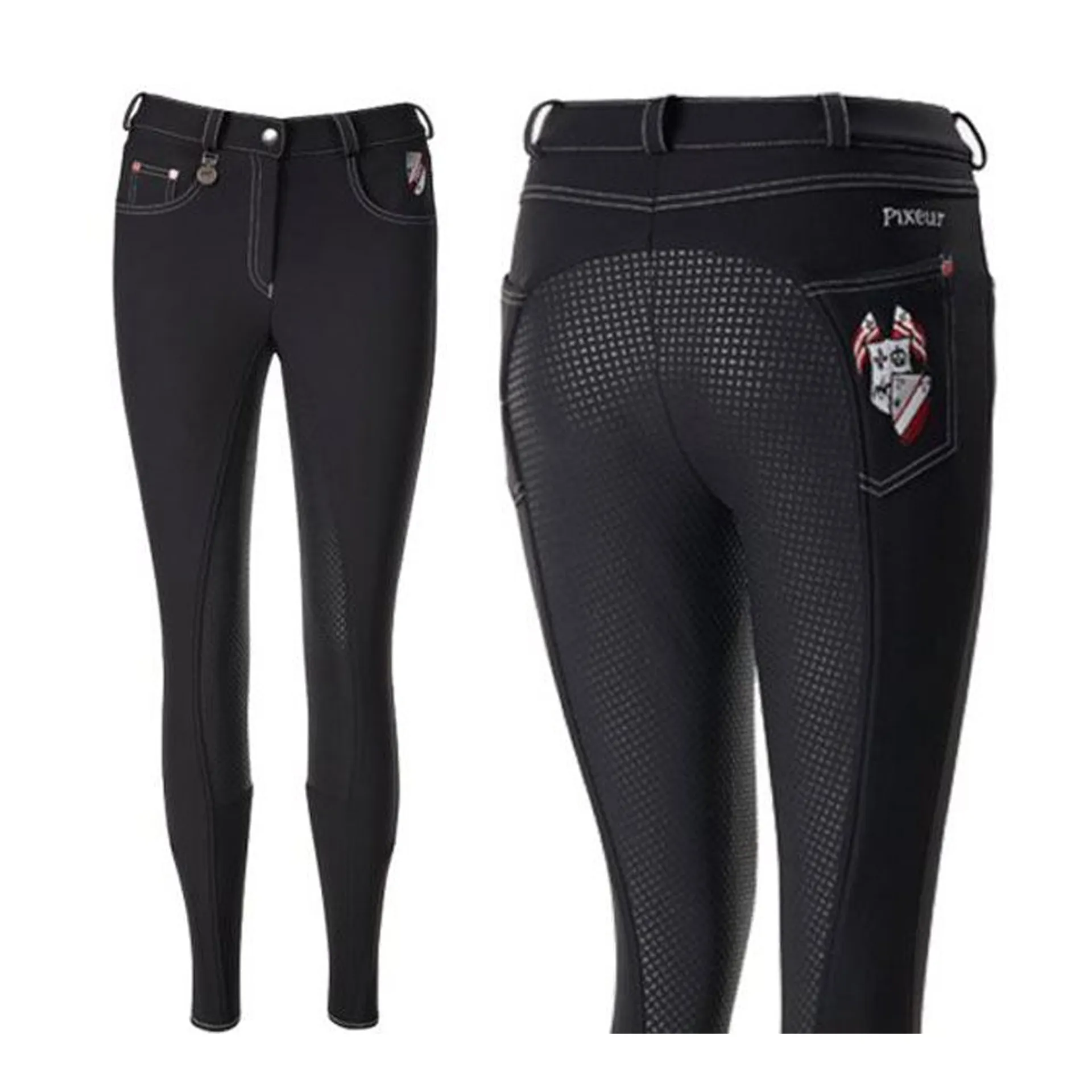 Bryczesy Pikeur softshell grip, pełny lej silikonowy, r. 42