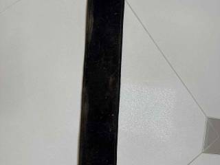 Popręg czarny 55 cm bez gum