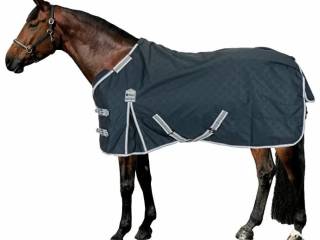 derka THERMO MASTER Janice, granatowa, r. 135 cm, 0 g, padokowa, bdb(3)