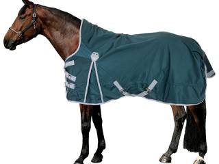derka Felix Buhler Perfect Fit, green-lake, r. 165 cm, 100 g, padokowa, przedłużana szyja, używana