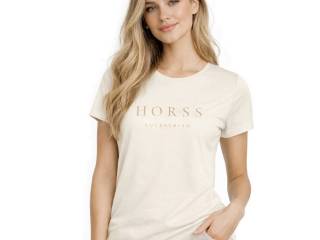 Horss koszulka damska Organic - Ecrue