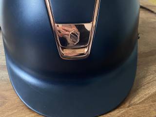 Kask Samshield”Shadowmatt”granatowy rose gold 2 wkładki