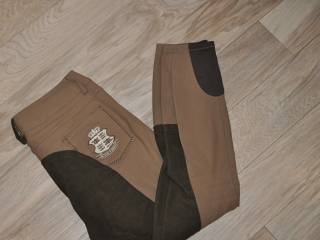 bryczesy Black Forest, r. 42, damskie, brązowe, pełny lej, bdb