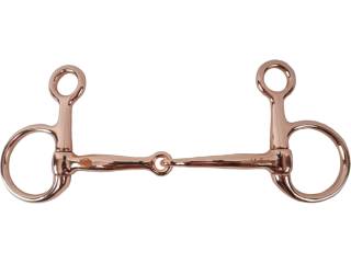 Wędzidło Baucher pojedynczo łamane Rose Gold Balotade®