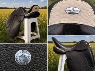 Unikalne siodło ujeżdżeniowe frank baines encore customizowane 17,5 m aligator/croc