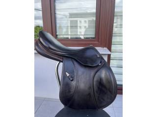 Brązowe siodło skokowe Equipe Synergy 17.5 cali