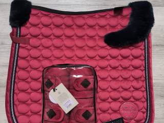 Zestaw czaprak ujezdzeniowy Hv Polo fuchsia Full DL