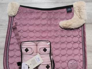 Zestaw czaprak ujezdzeniowy Hv Polo Pink Full DL