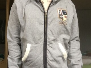 bluza Kingsland r. XS, unisex, szara z kapturem, stan bdb!