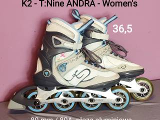 Damskie rolki K2 Andra - rozmiar 36,5 Women - stan bardzo dobry [R54]