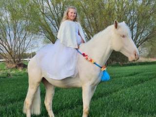 Wałach cremello rybie oczy