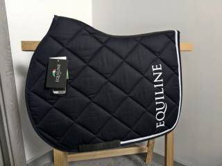 Czaprak skokowy Equiline rombo logo Full vs ciemnogranatowy
