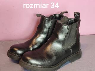 Sztyblety do jazdy konnej - rozmiar 34 - czarne