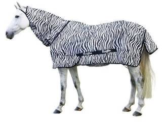 derka Covalliero RugBe Zebra, r. 125 cm, siatkowa, przeciw owadom, stan używana