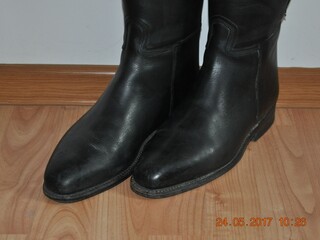 oficerki Cavallo, r. 5,5, (48/40), czarne, skórzane, stan bdb