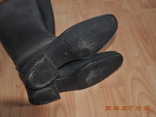 oficerki gumowe, czarne, r. 37, stan bdb