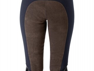 bryczesy Equilibre Super-Stretch Two Tone, r. 46, navy (granatowe), pełny lej, damskie, stan bdb