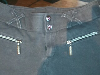 bryczesy Equilibre, r.164 cm, damskie, pełny lej, stan bdb