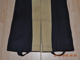 bryczesy USG, r. 152 cm, granatowo-beżowe, młodzieżowe, jodhpur, nowe