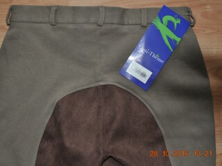 bryczesy Equi-Theme, r. 42, damskie, pełny lej, brązowe, NOWE