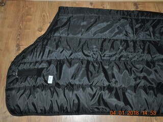 derka BUSSE, czarna, r. 125 cm, wyp. 100 g, wkład pod derkę, NOWA