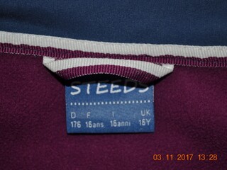 kurtka Steeds, r. 176 cm, niebieska, młodzieżowa, jak nowa!