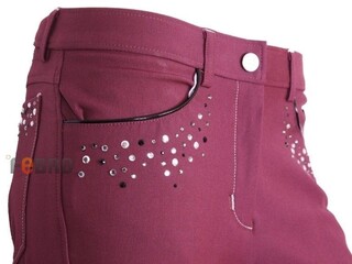 Bryczesy Euro Star Laura deluxe Aubergine