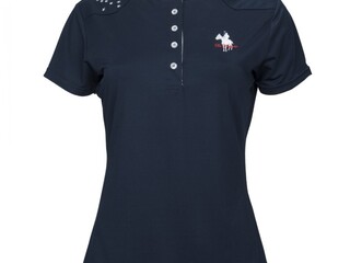 bluzka konkursowa La Valencio Elmira, r. L i XL, damska, granatowa, NOWA