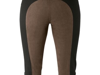 bryczesy Equilibre Super-Stretch Two Tone, r. 80, czarno-brązowe (schwarz), pełny lej, damskie, stan bdb